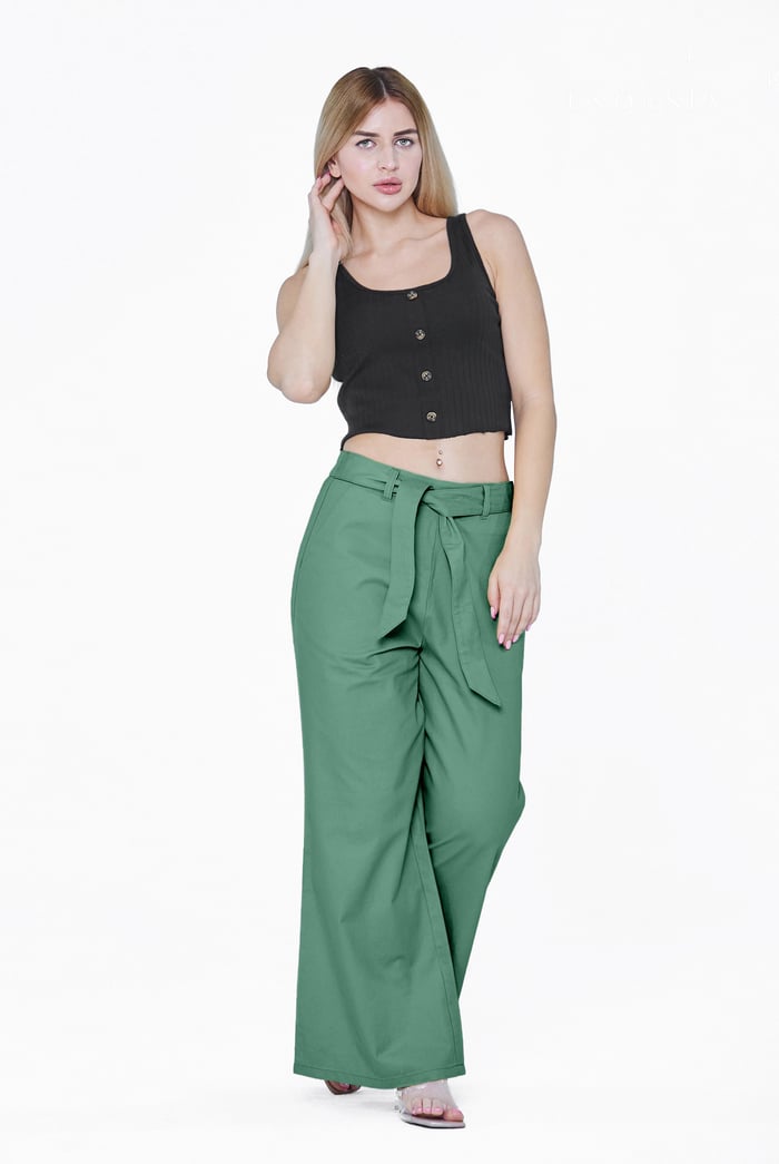 Comfort Stretch Wide Leg Trousers