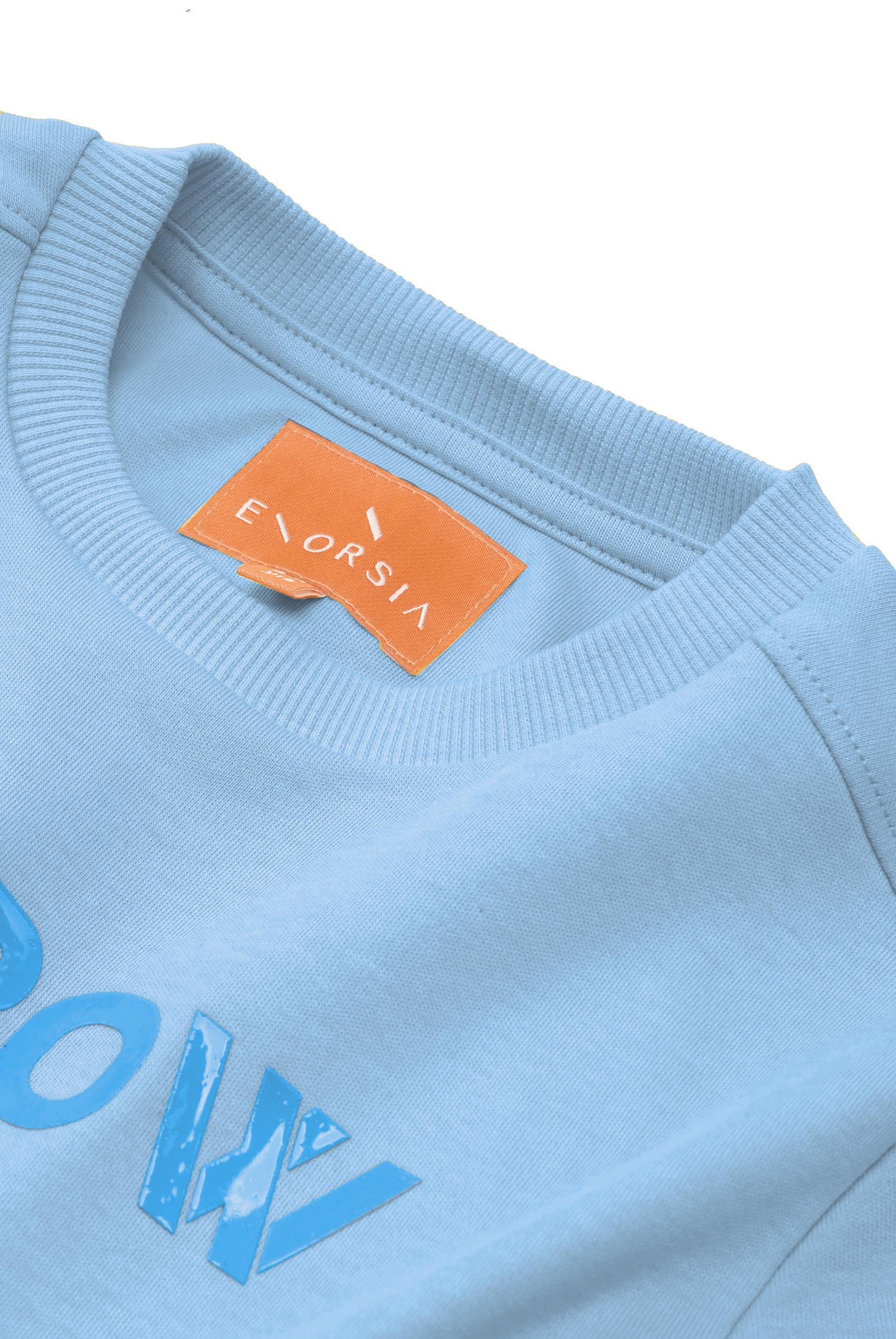 Crew Neck Shiny Printed T-Shirt