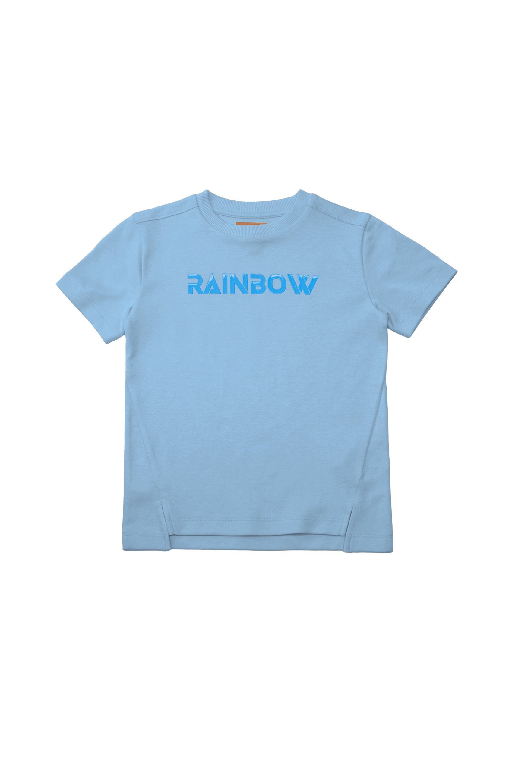 Crew Neck Shiny Printed T-Shirt