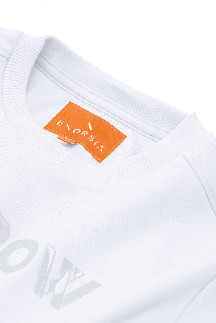 Crew Neck Shiny Printed T-Shirt