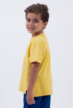 Crew Neck Shiny Printed T-Shirt