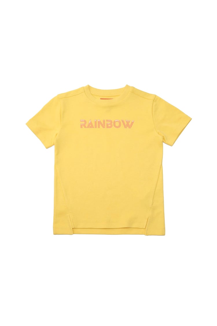 Crew Neck Shiny Printed T-Shirt