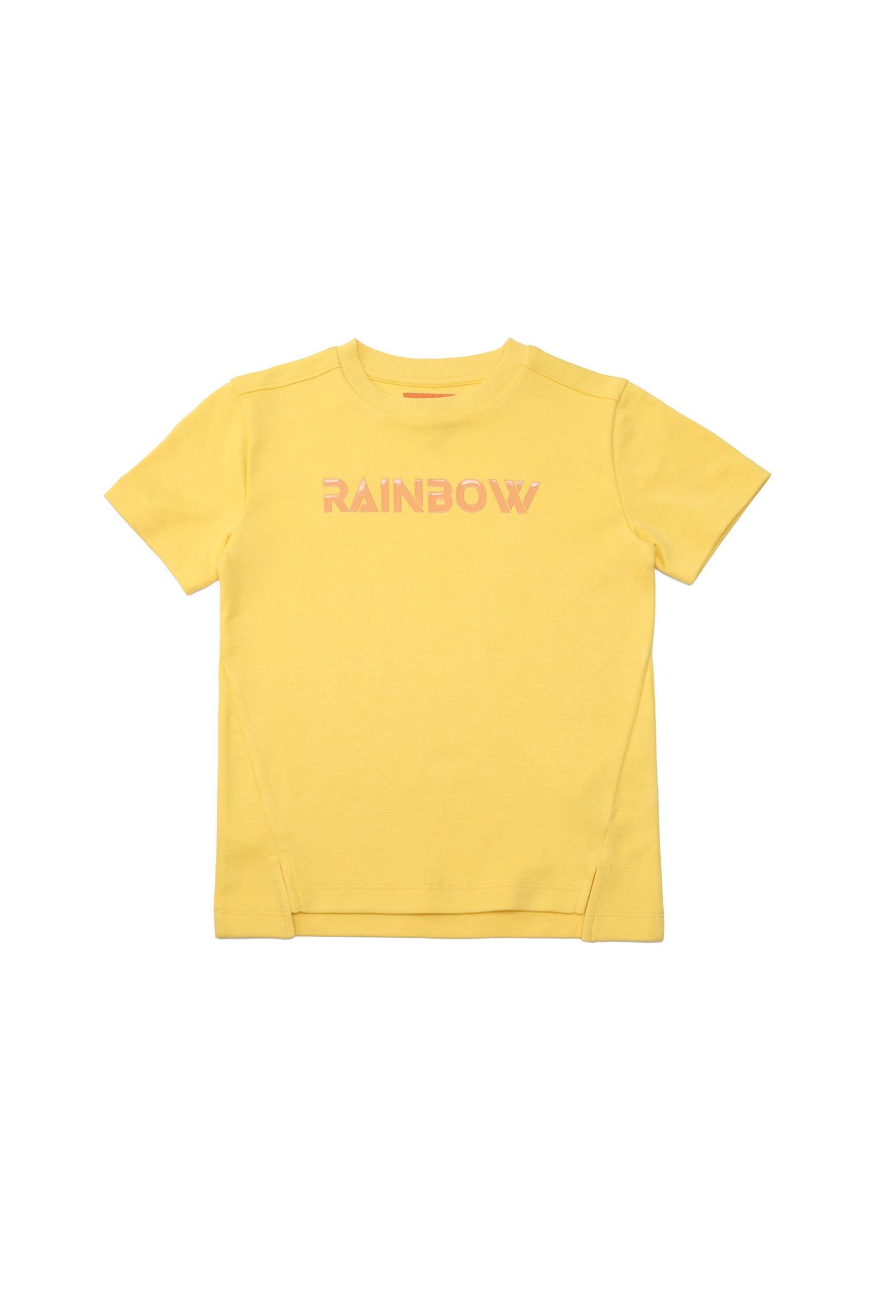 Crew Neck Shiny Printed T-Shirt