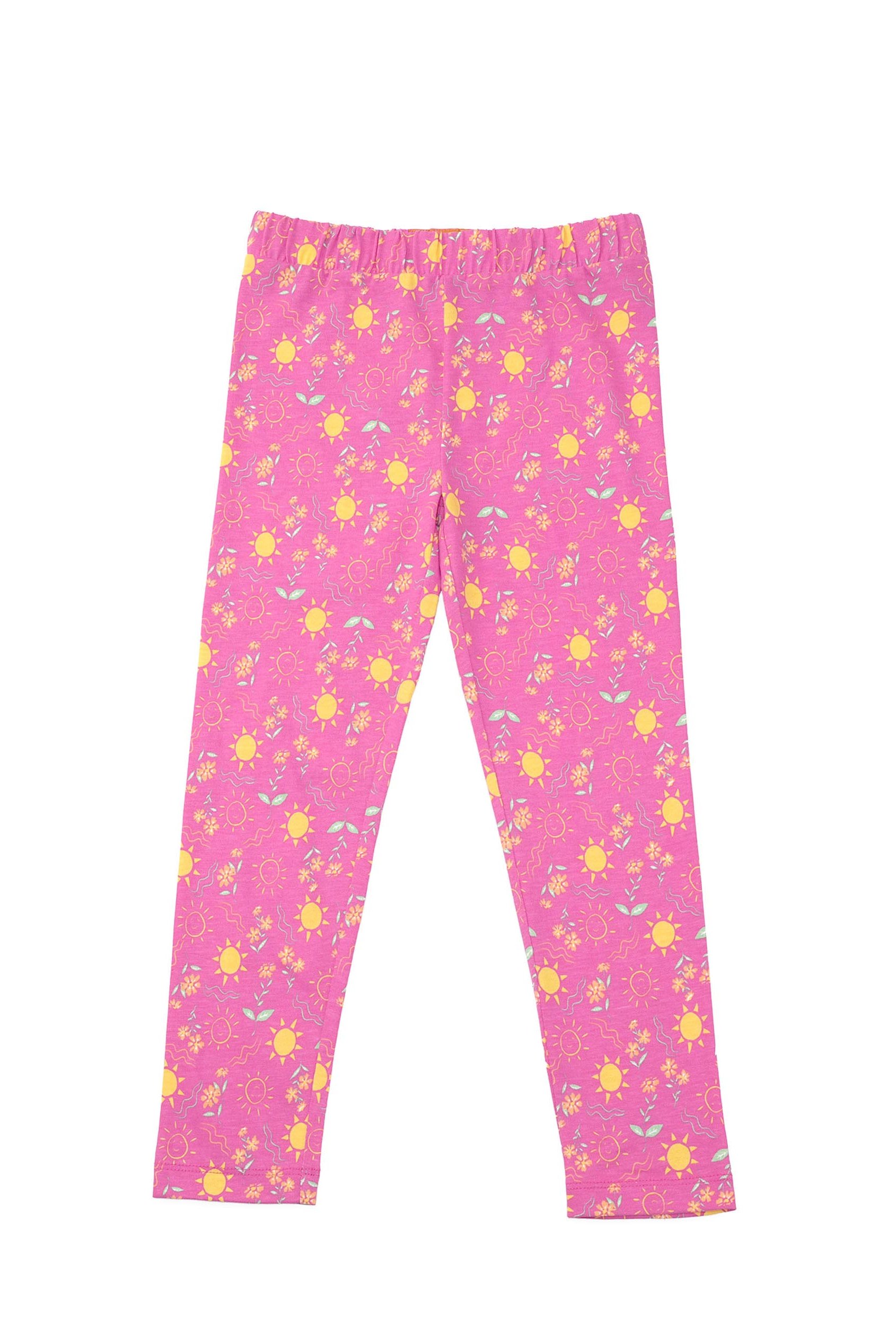 Girls Printed SS T-Shirt & Cropped Pyjama Set