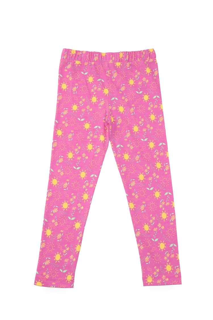 Girls Printed SS T-Shirt & Cropped Pyjama Set