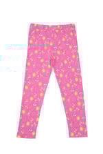 Girls Printed SS T-Shirt & Cropped Pyjama Set