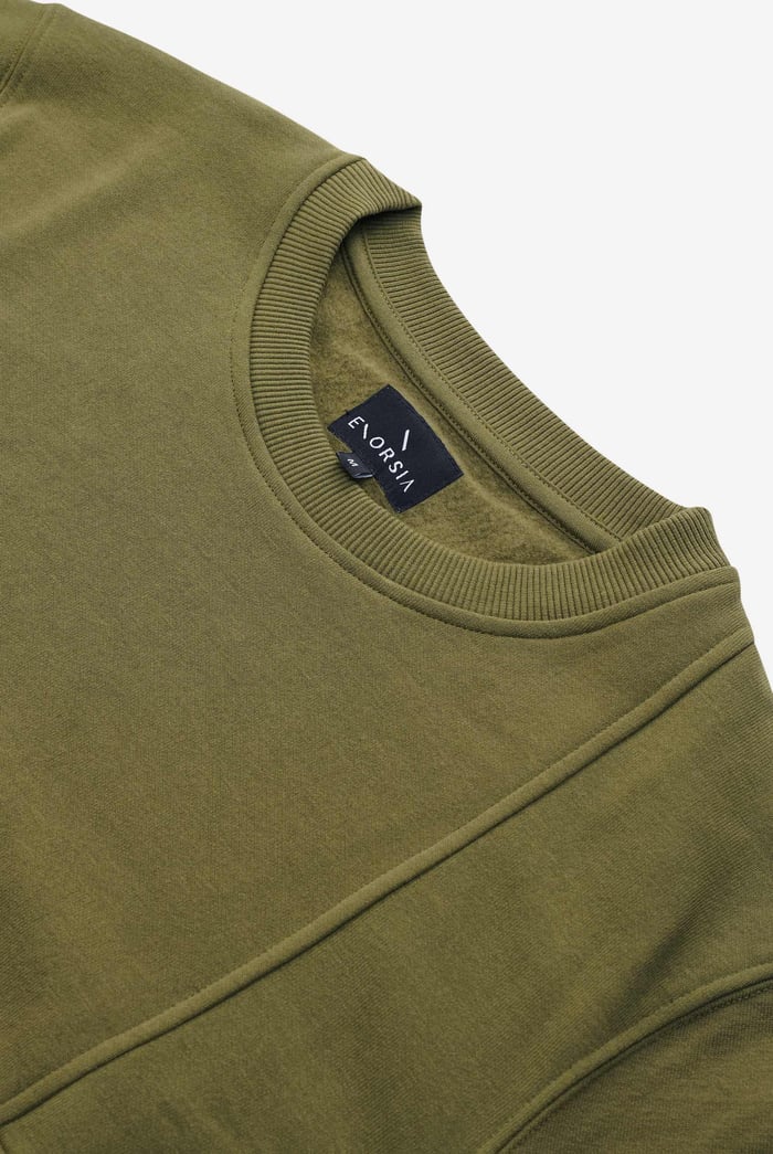 Crew Neck Colour Block Sweatshirt