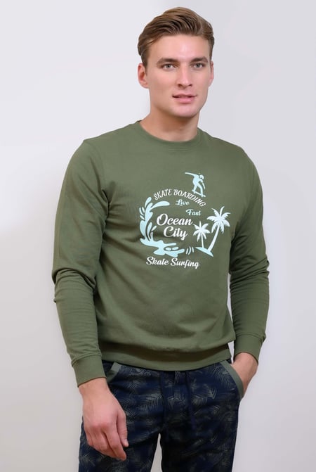 Red Paradise Surf Sweatshirt