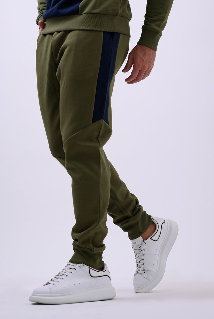 Colour Block Jersey Track Jogger