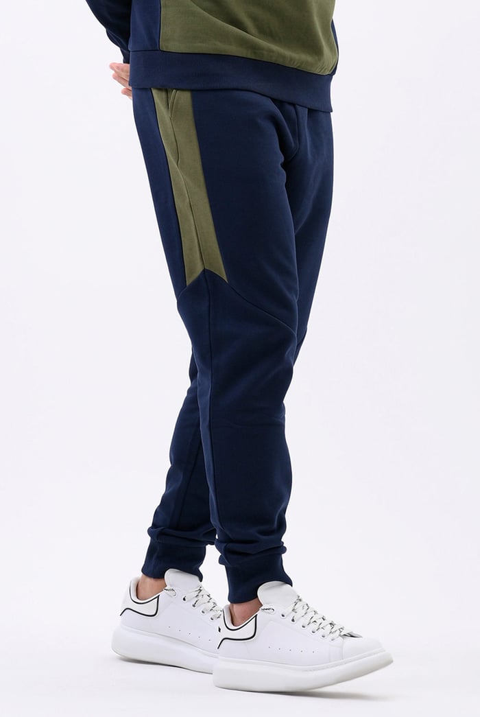 Colour Block Jersey Track Jogger