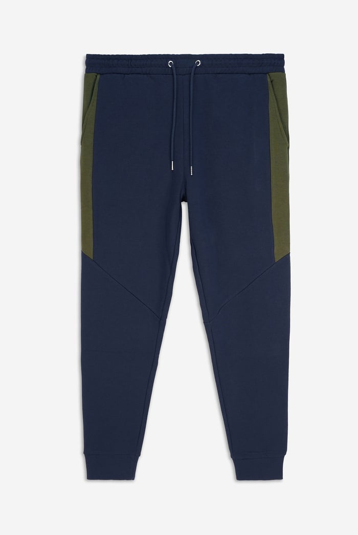 Colour Block Jersey Track Jogger