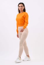 Womens High Waist Ribbed Leggings