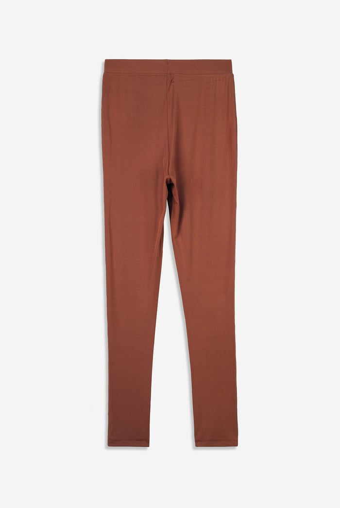 Womens High Waist Ribbed Leggings