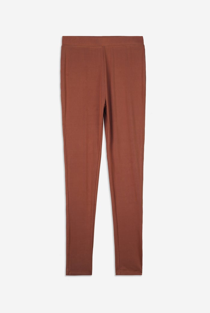 Womens High Waist Ribbed Leggings