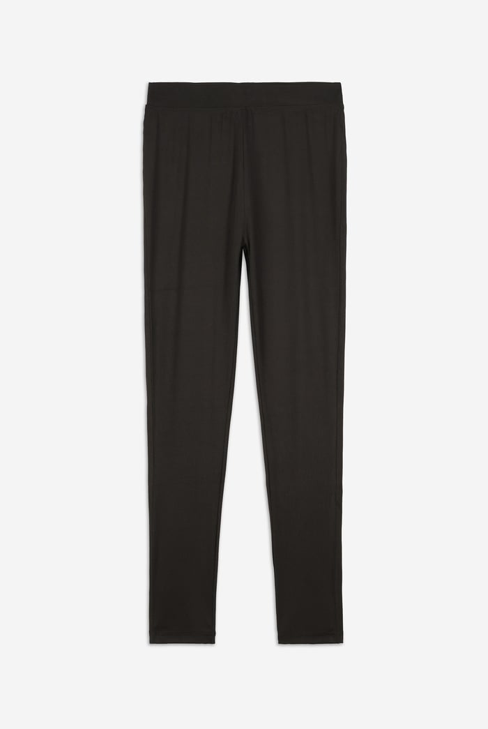 Womens High Waist Ribbed Leggings