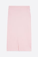 Split Back Terry Midi Skirt