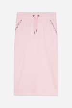 Split Back Terry Midi Skirt