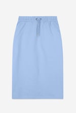 Split Back Terry Midi Skirt