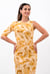 Womens One-Shoulder Fluid Printed Tops