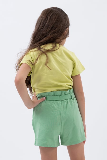 Green Paper Bag Jersey Shorts