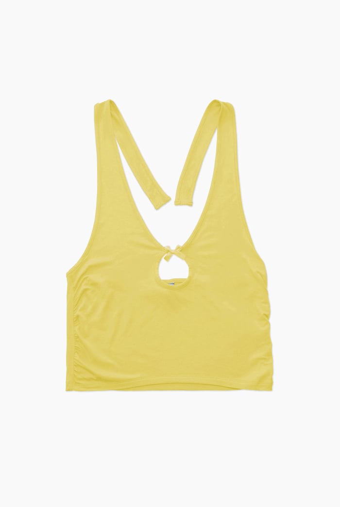 Halter Neck Crop Tank Top