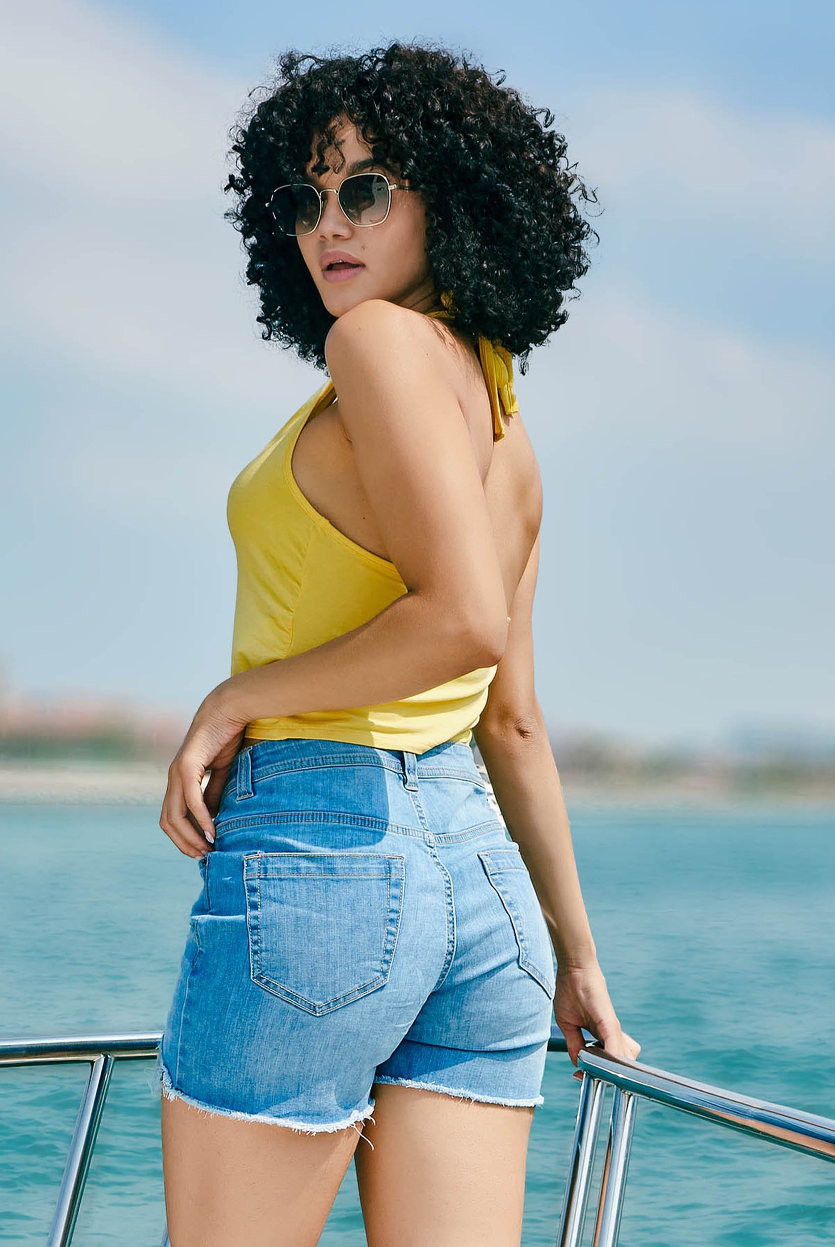 Halter Neck Crop Tank Top