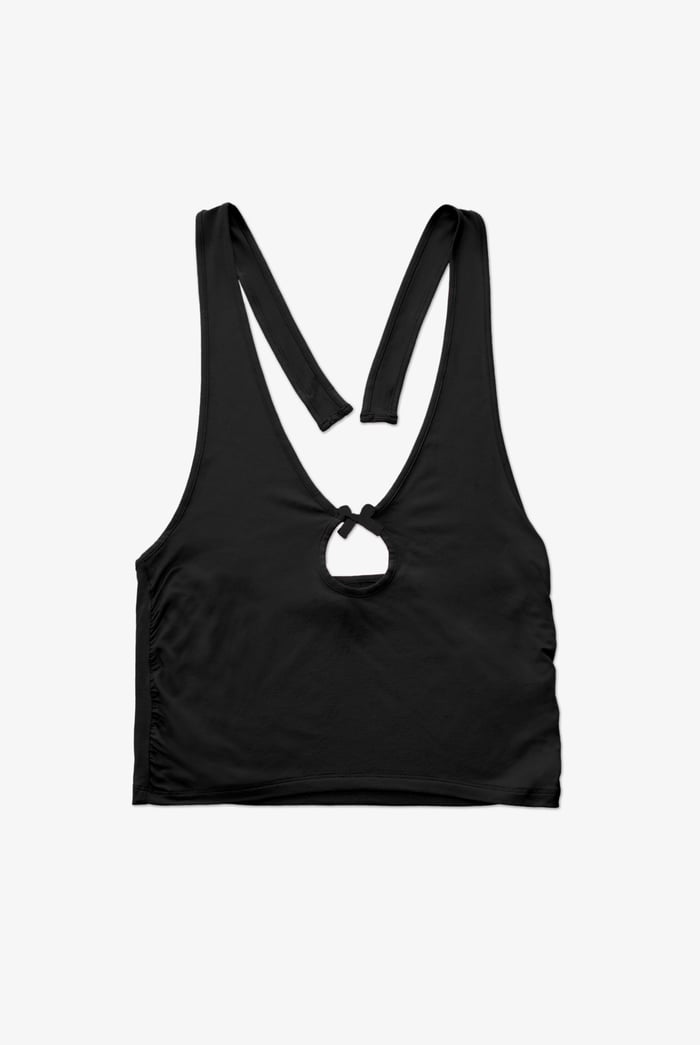 Halter Neck Crop Tank Top