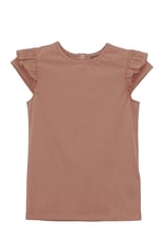 Girls Top With Broderie Ruffle