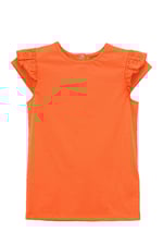 Girls Top With Broderie Ruffle