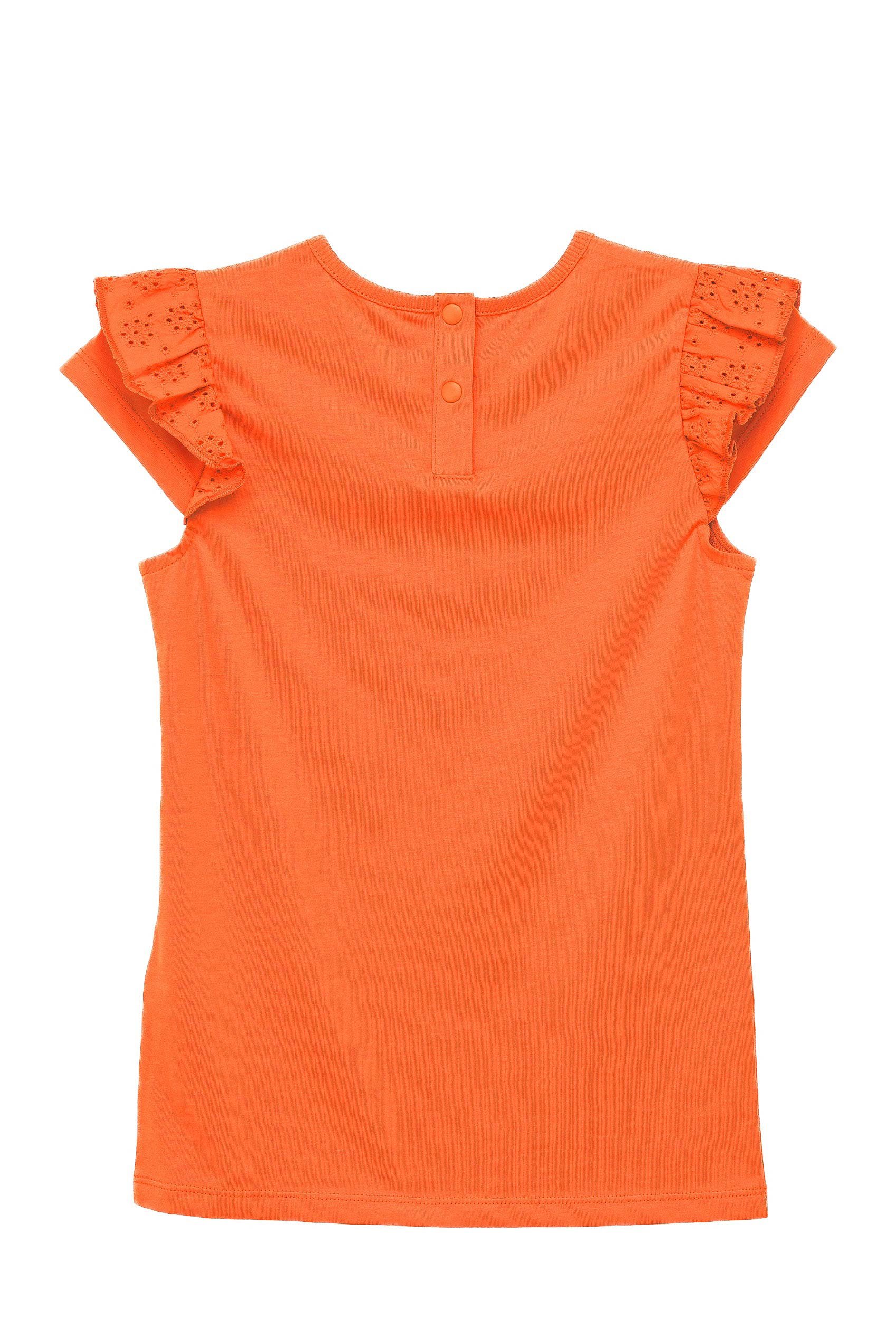 Girls Top With Broderie Ruffle