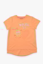 Double Layer Sunny Glitter Printed T-Shirt