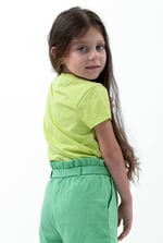 Double Layer Sunny Glitter Printed T-Shirt