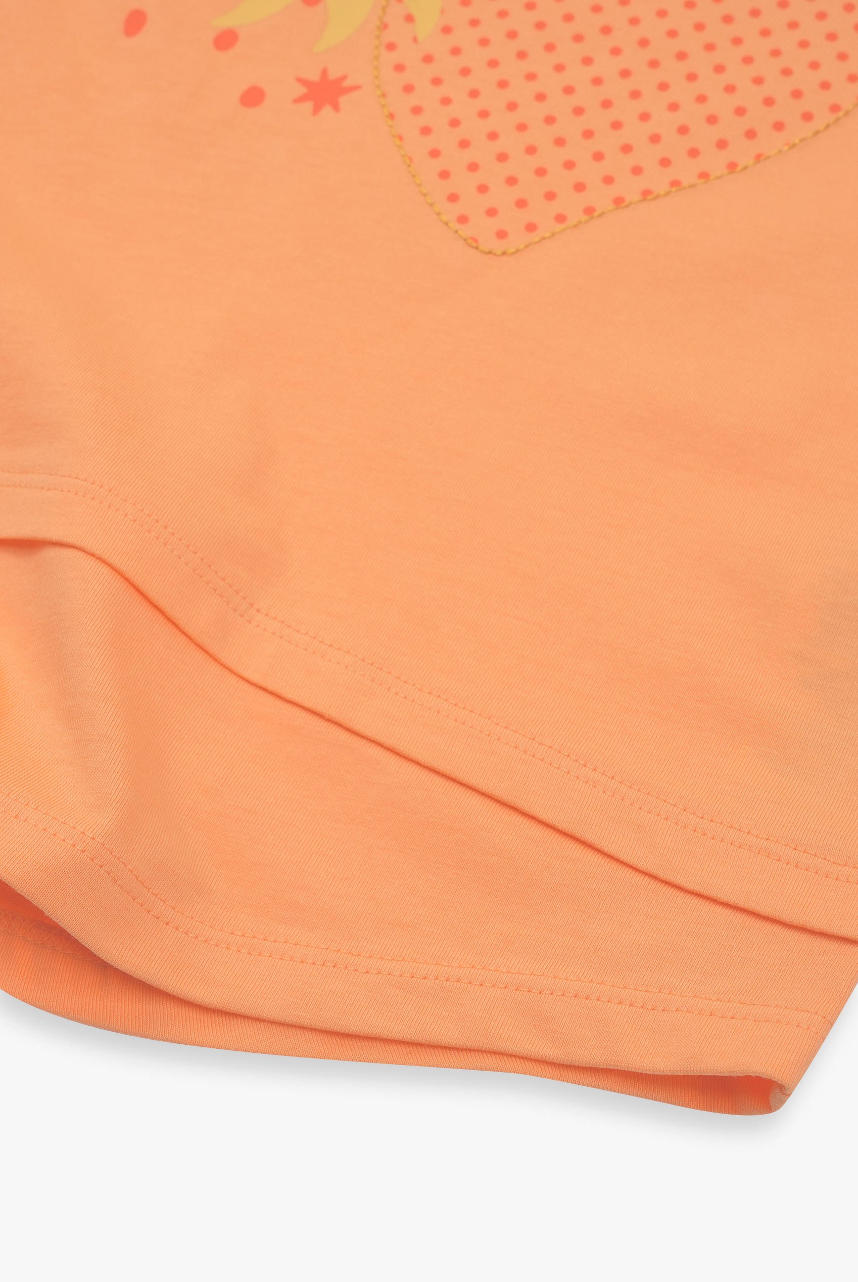 Double Layer Sunny Glitter Printed T-Shirt