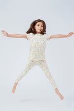 Girls Sun Flower Print Pyjama Set
