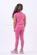 Girls Sun Flower Print Pyjama Set