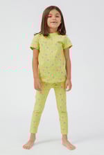 Girls Sun Flower Print Pyjama Set