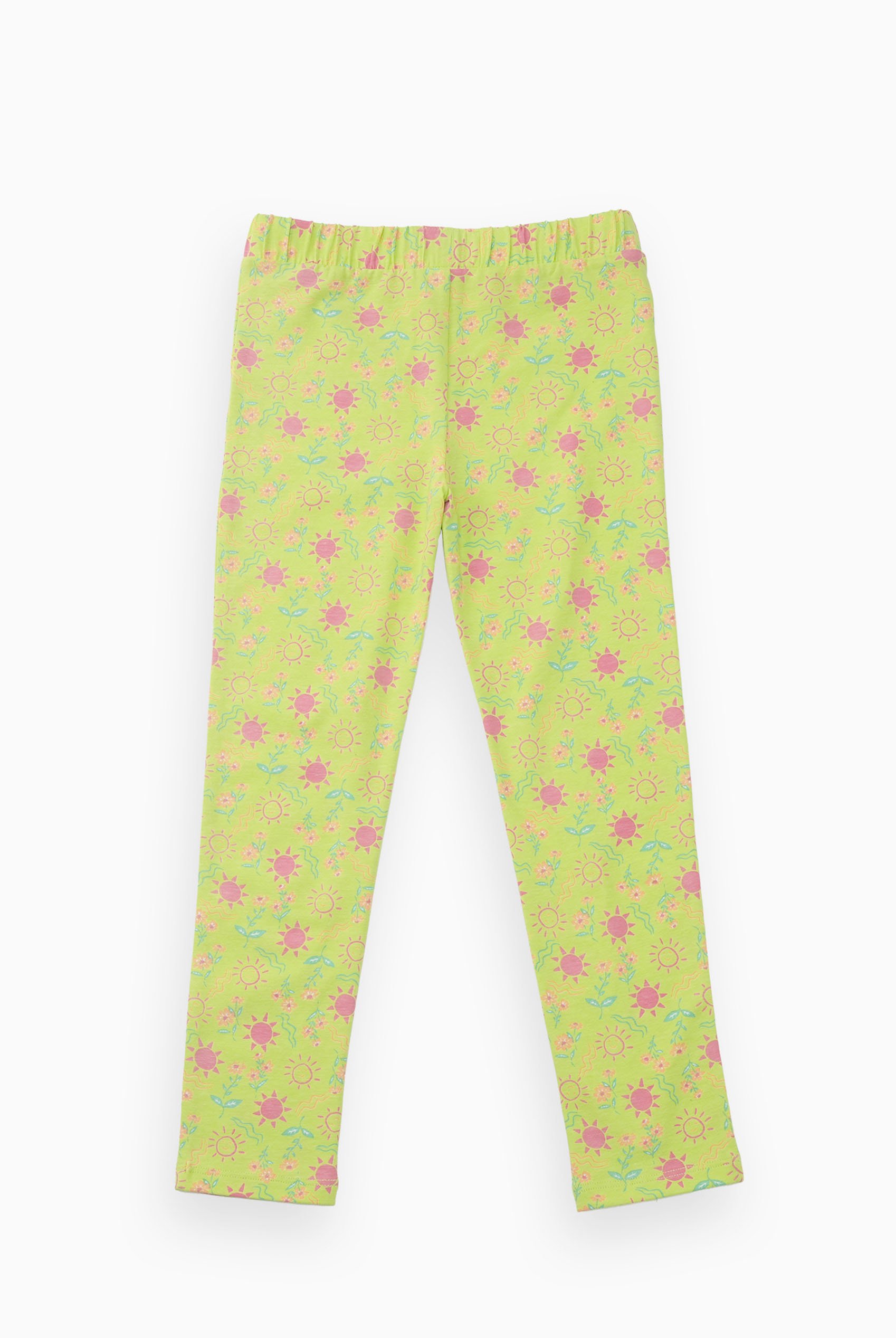 Girls Sun Flower Print Pyjama Set
