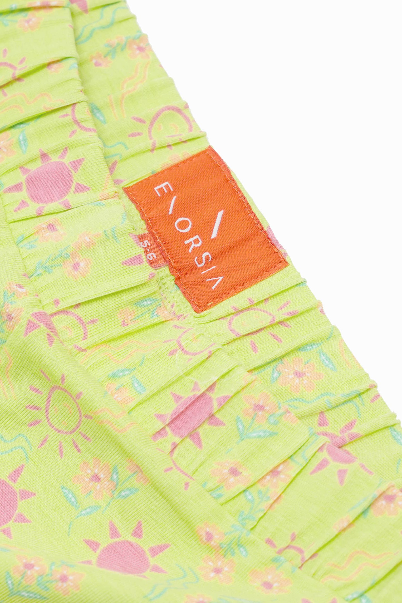 Girls Sun Flower Print Pyjama Set