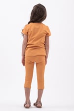 Chill Pineapple Print T-Shirt & Cropped Legging Set