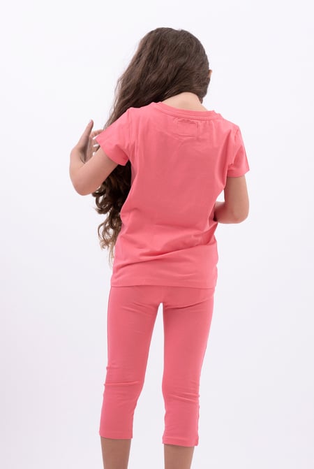 Pink Chill Pineapple Print T-Shirt & Cropped Legging Set