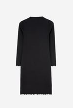 Crepe Ribbed Bodycon Midi Dress