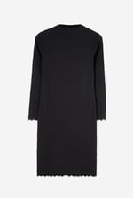 Crepe Ribbed Bodycon Midi Dress