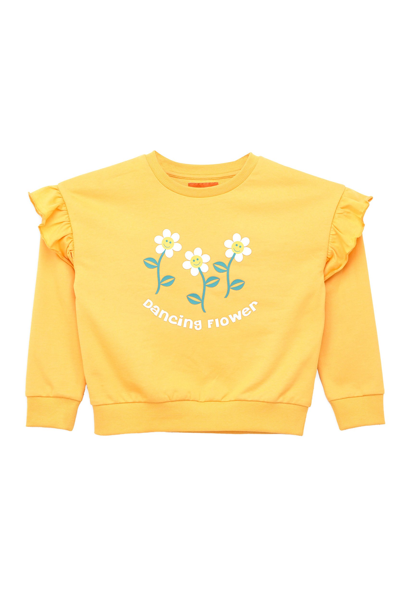 Girls Chest Print Sweatshirt