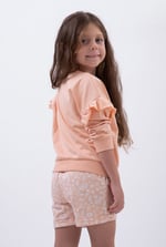 Girls Chest Print Sweatshirt