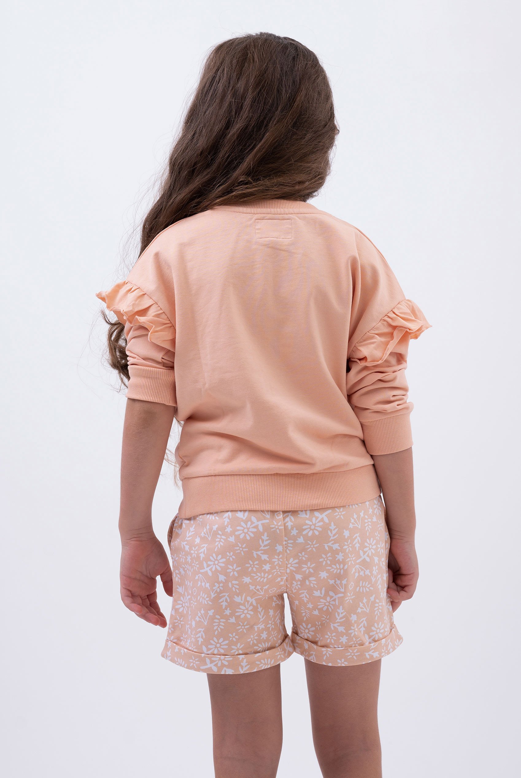 Girls Chest Print Sweatshirt