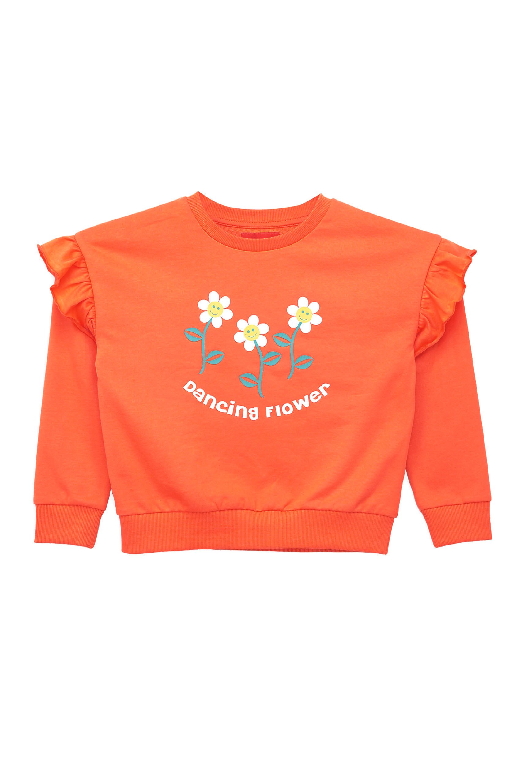 Girls Chest Print Sweatshirt