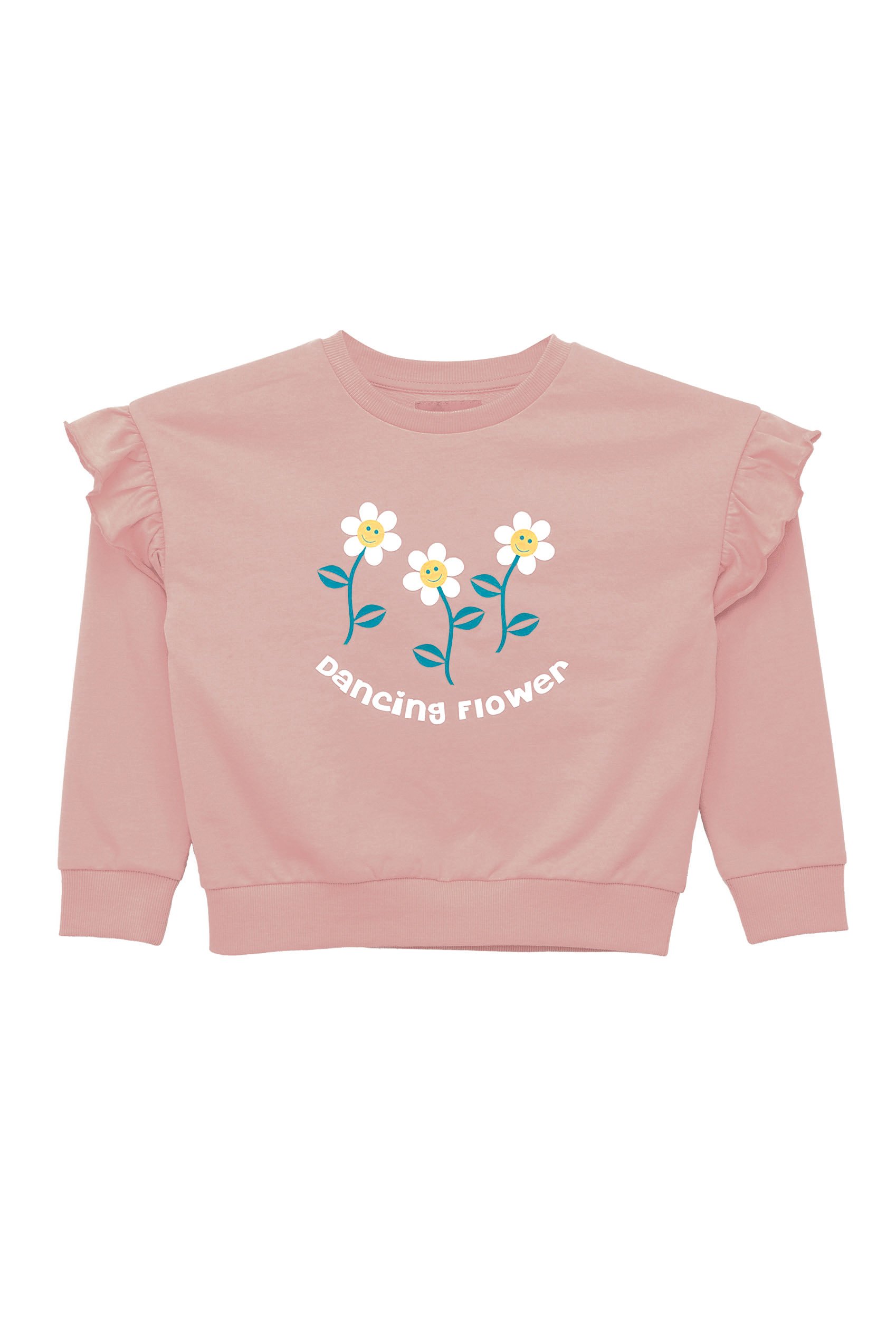 Girls Chest Print Sweatshirt