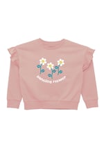Girls Chest Print Sweatshirt
