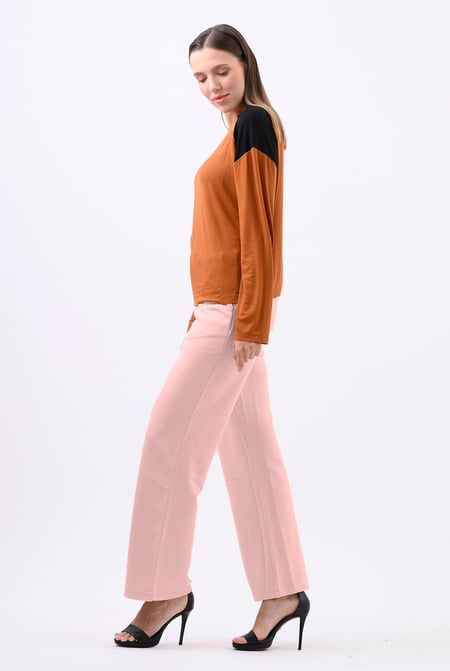 Womens White Straight Leg Trousers
