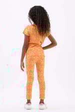 Girls Abstract Print T-Shirt & Leggings Set